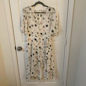 Calvin Klein • Faux Wrap Dress